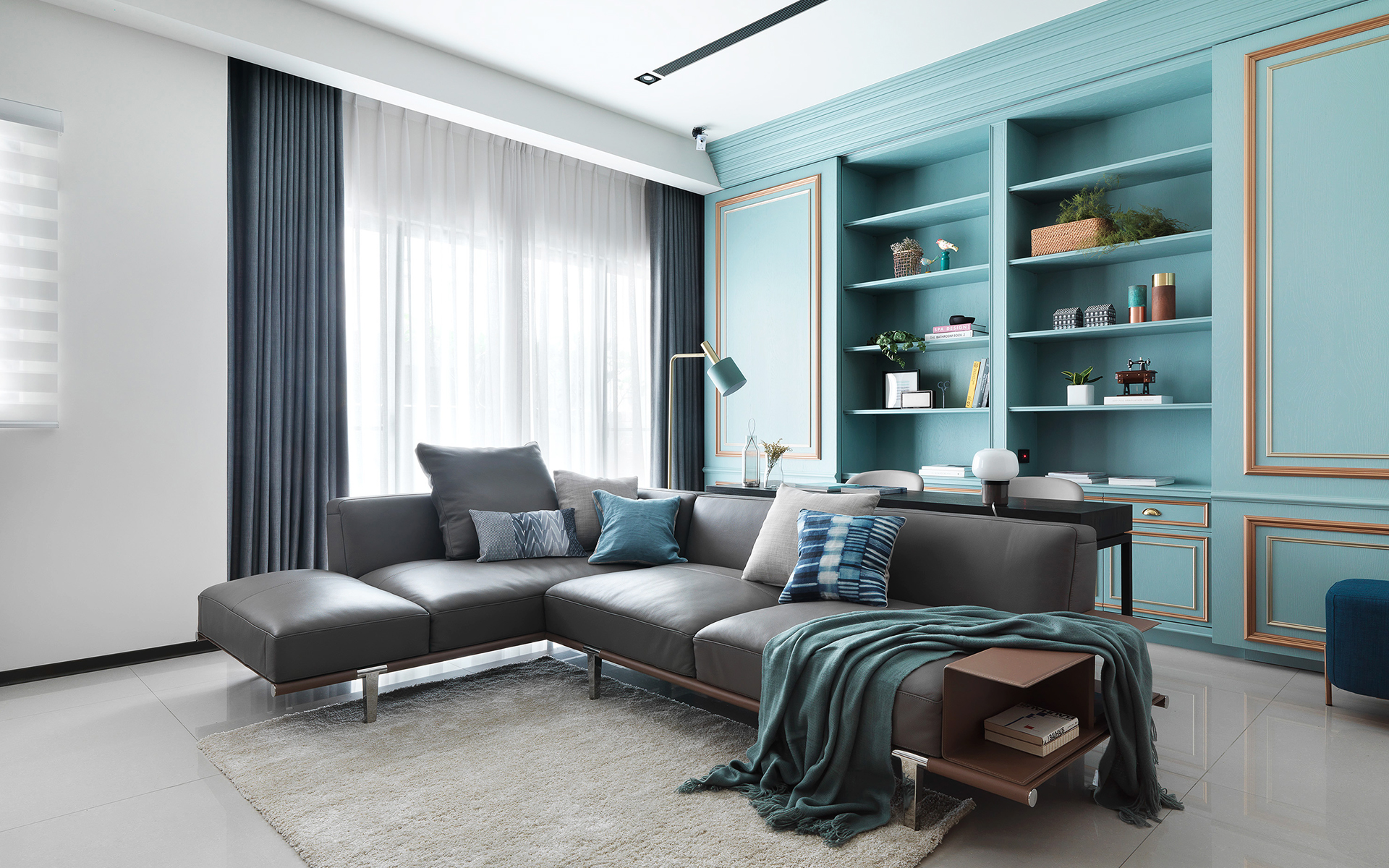 整体订制美式全屋定制图片客厅1