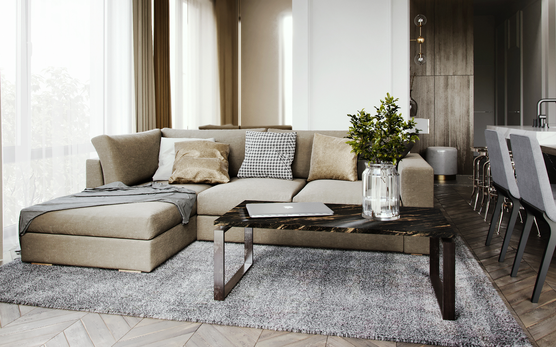 全屋定制客厅家具设计图3