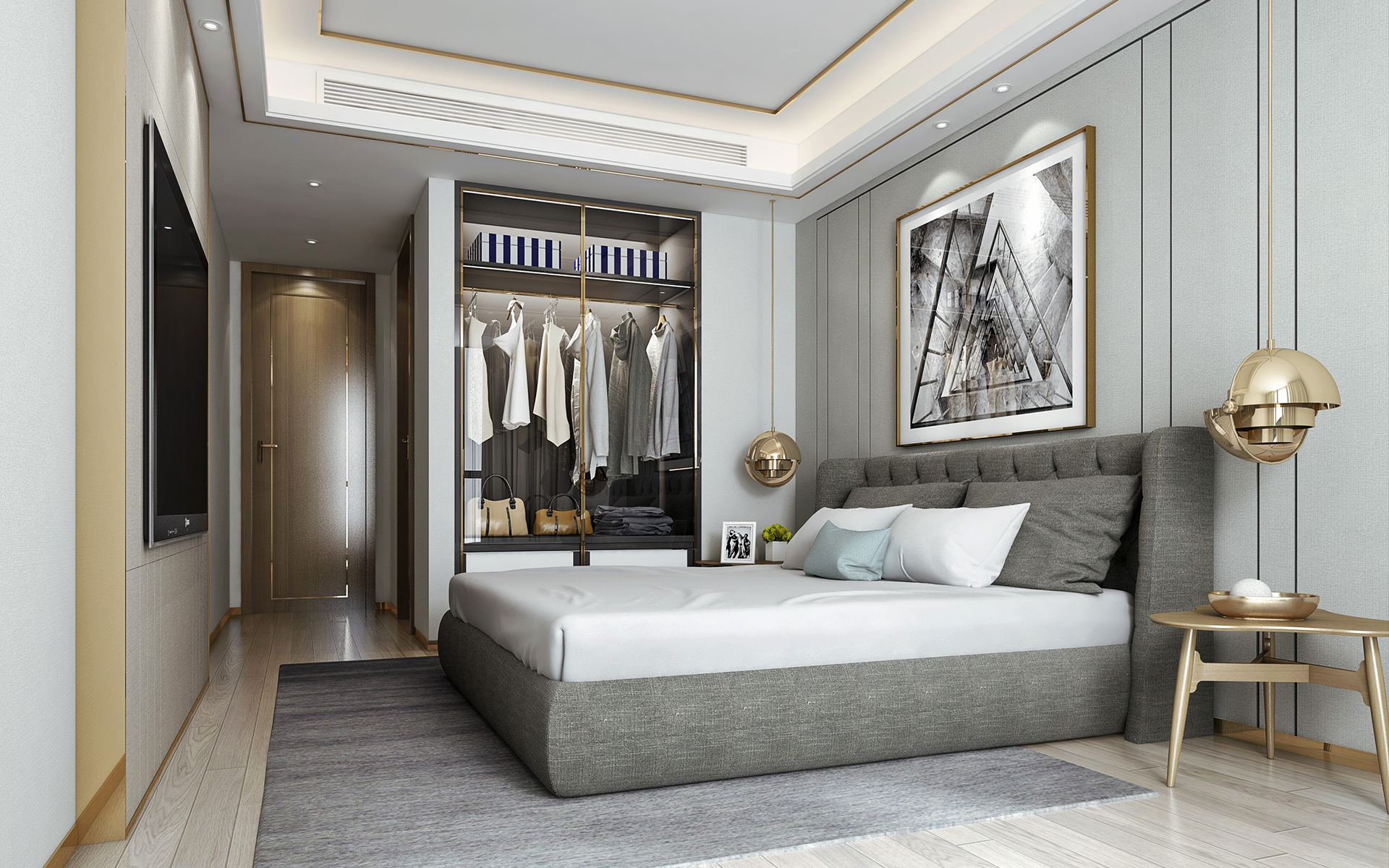 一站式全屋定制卧室衣柜图片大全3