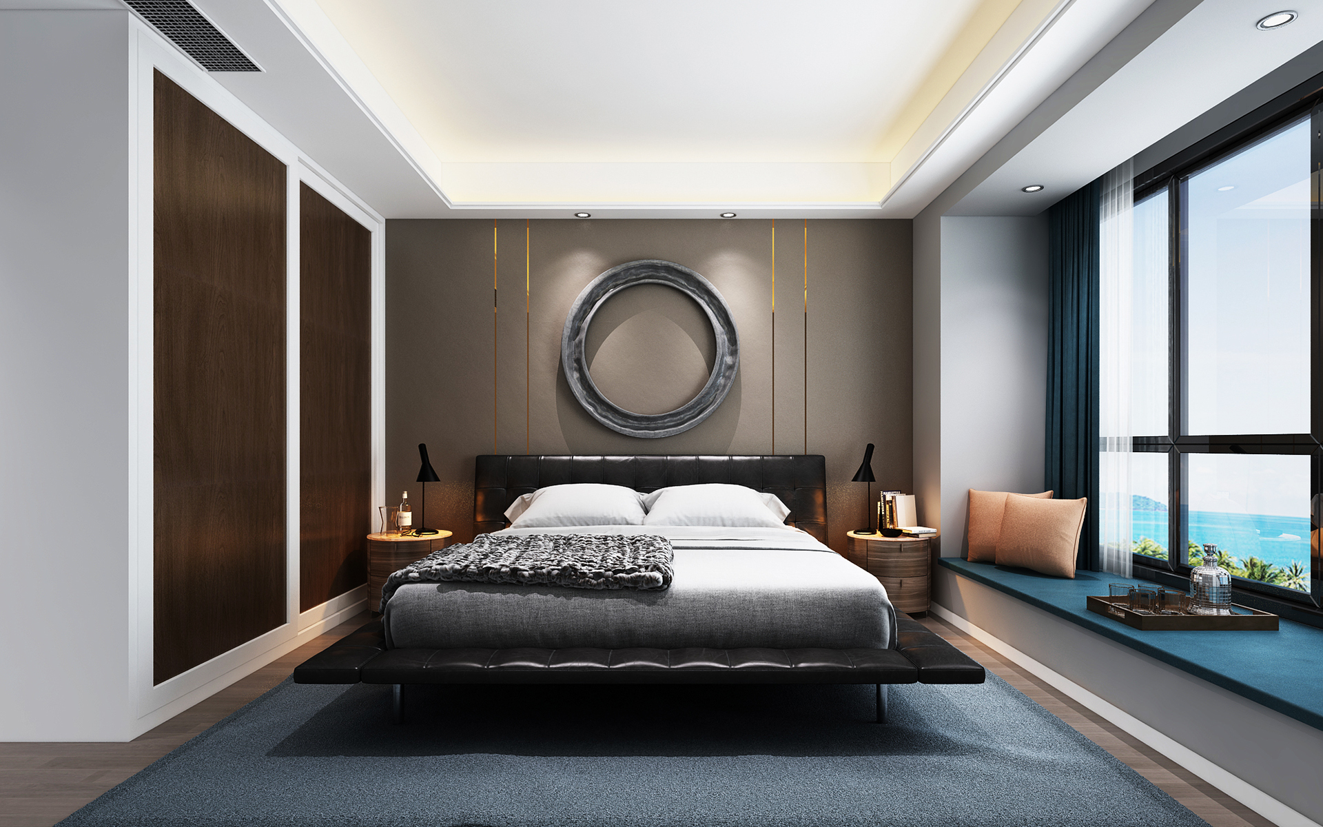 厂家定做主卧室衣柜效果图大全1