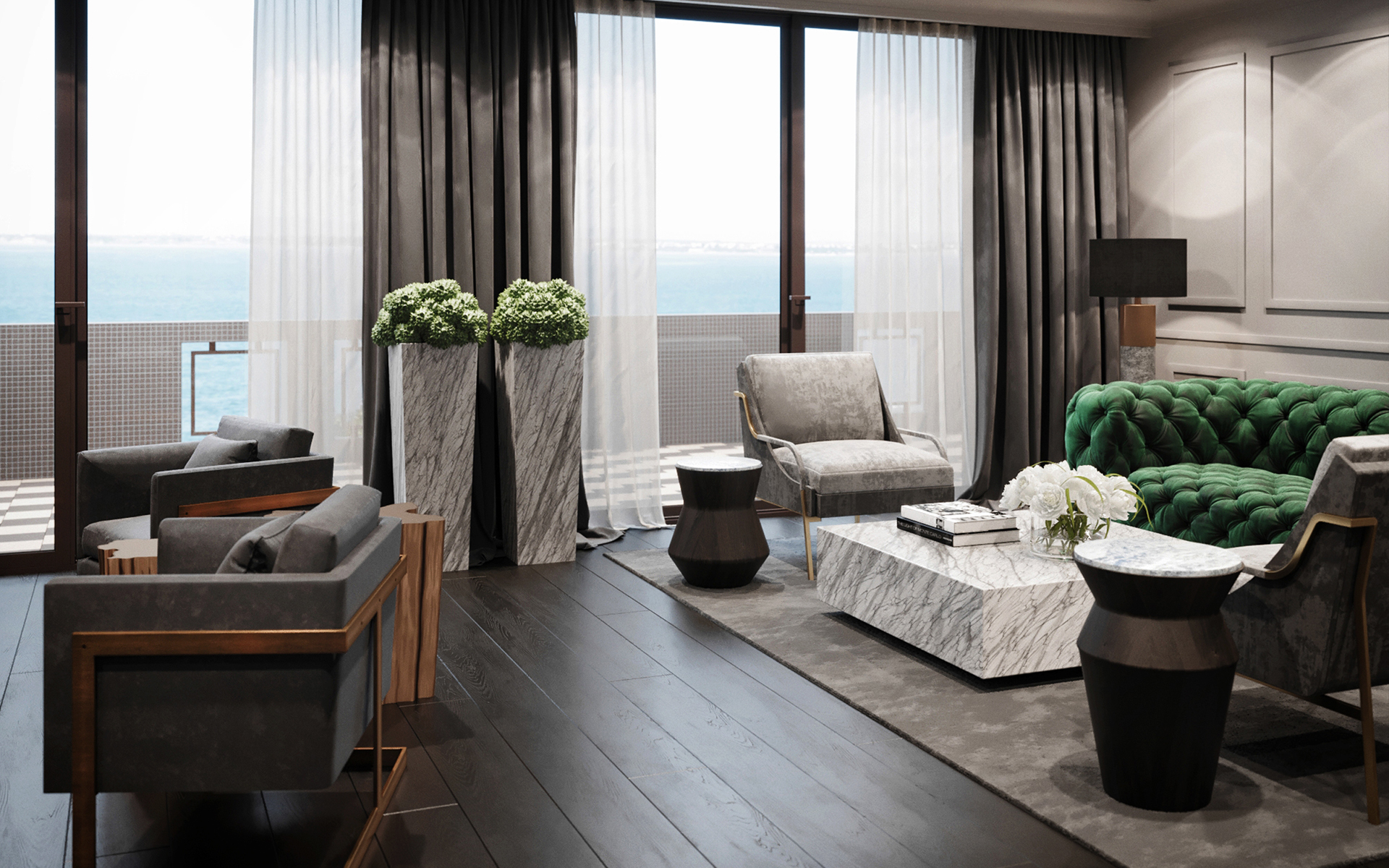 整体订制美式护墙板图片1