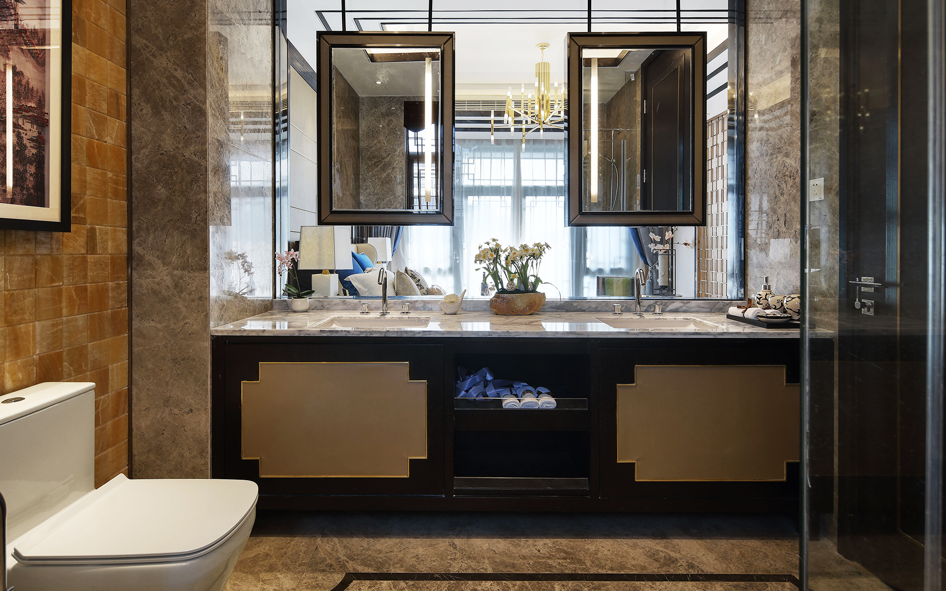 整体订制背景墙装修效果图2