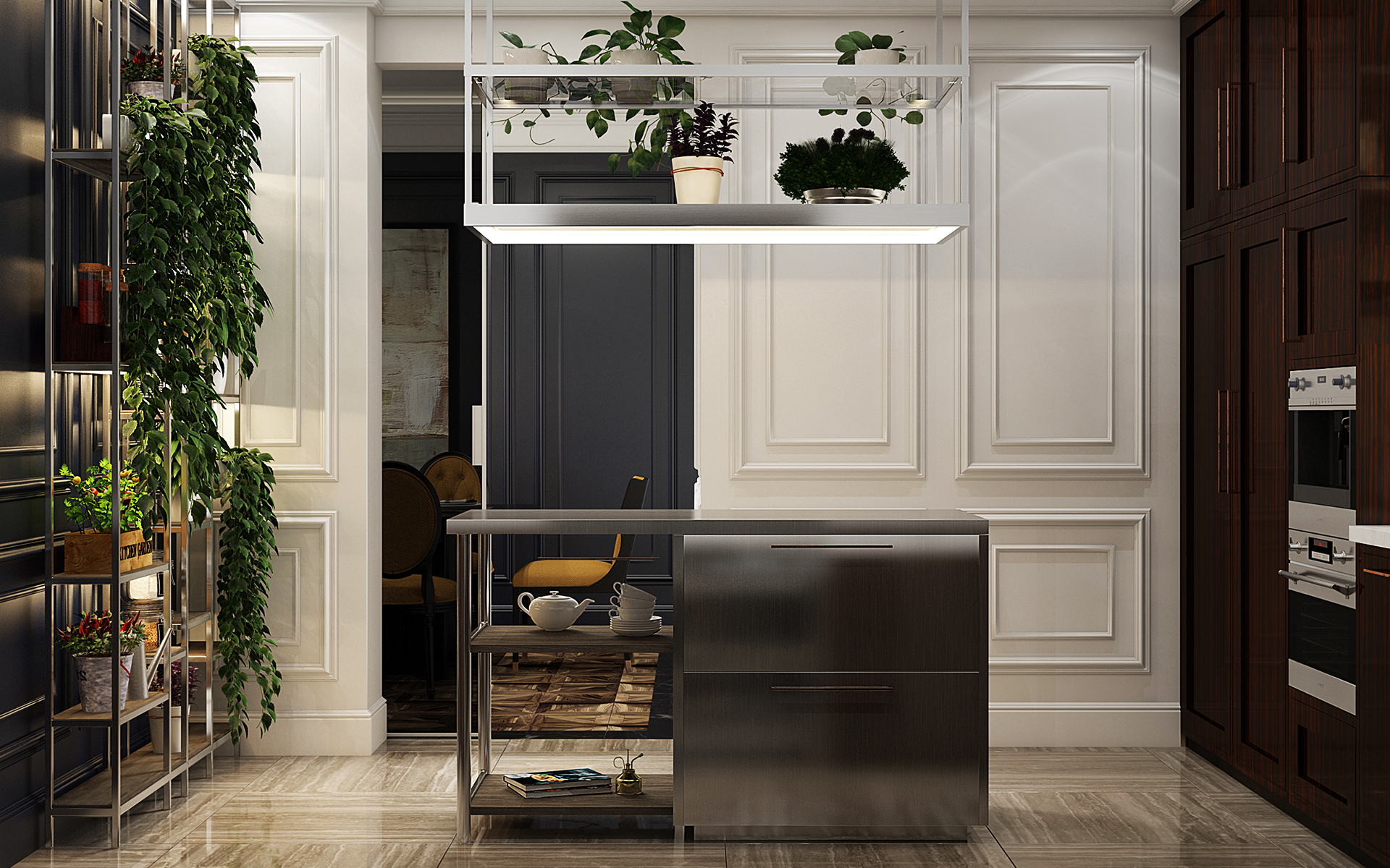 工厂装修客厅电视背景墙图片效果图3