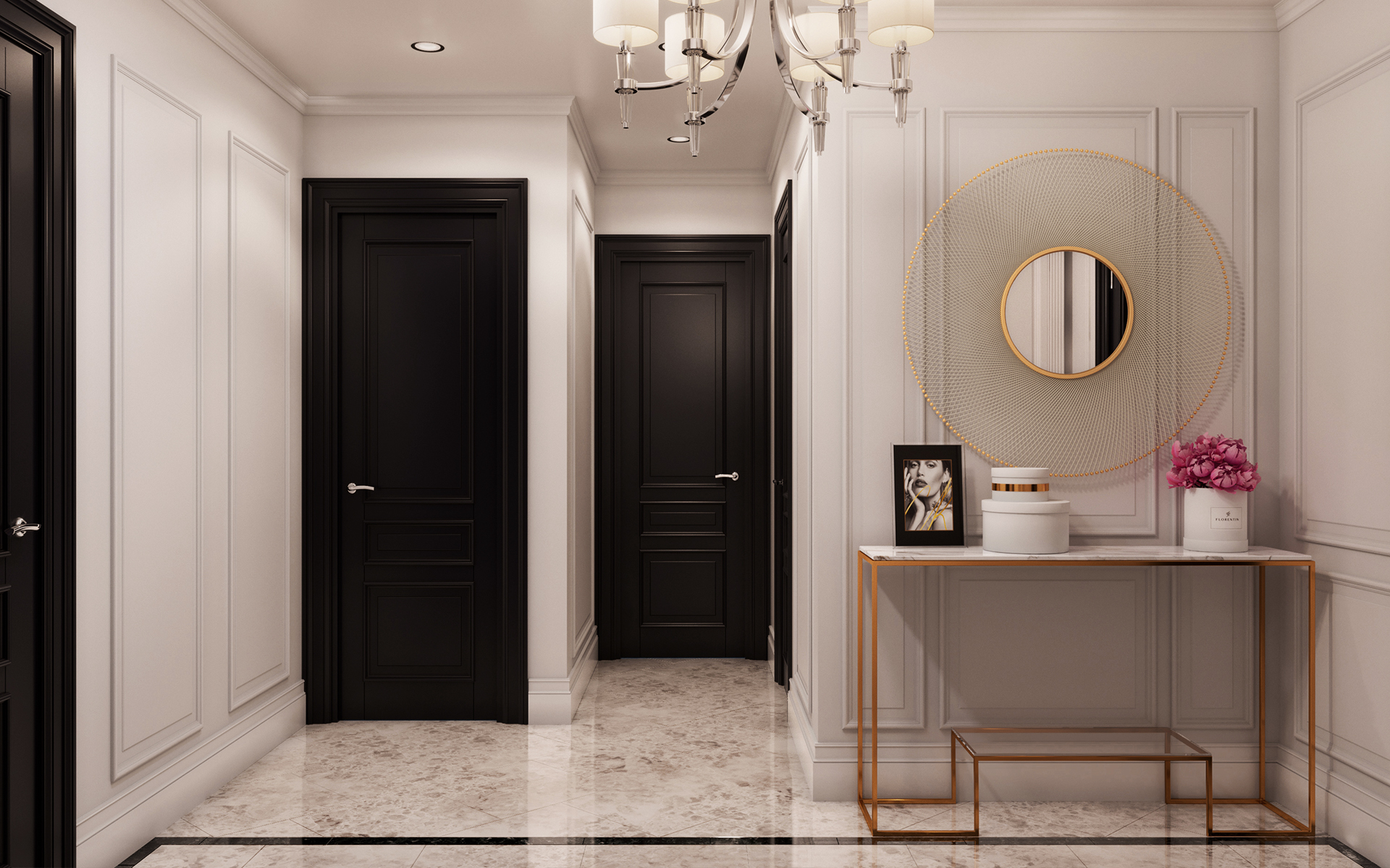 欧式木门设计款式效果图片1